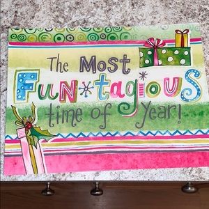 Metal Christmas Decor Sign